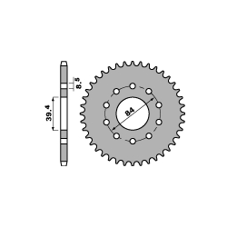 PBR ZĘBATKA PRZEDNIA 406 11 18NC APRILIA CLIMBER 240/280/300`89-96 (JTF394.11) (ŁAŃC. 520)